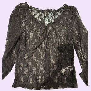 Sincerely Jules Black Lace Blouse